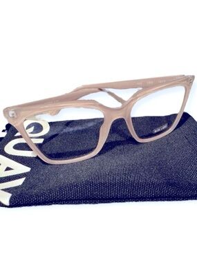 QUAY CEO Bluelight Glasses Fawn Frame Clear Blue Light Blocking Lenses NWT
